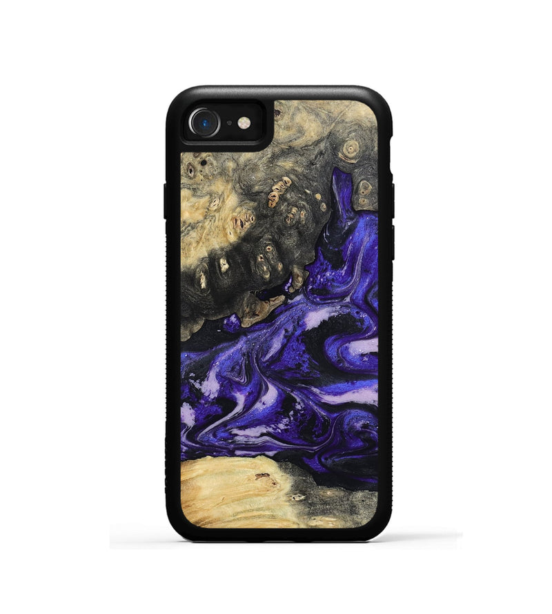 iPhone SE Wood Phone Case - Nya (Purple, 801416)