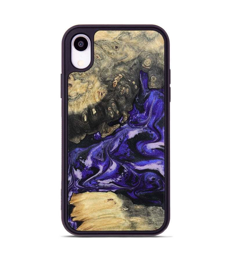 iPhone Xr Wood Phone Case - Nya (Purple, 801416)