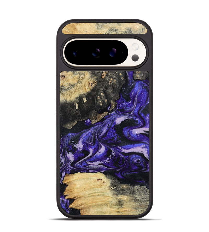 Pixel 9 Wood Phone Case - Nya (Purple, 801416)
