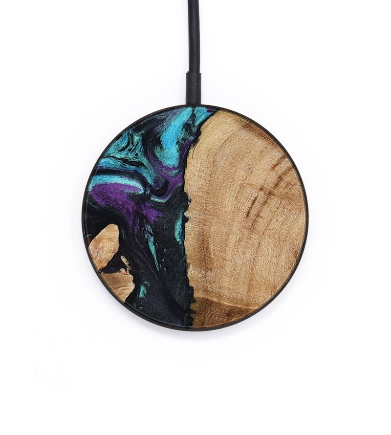 Circle Wood Wireless Charger - Sloan (Purple, 801417)