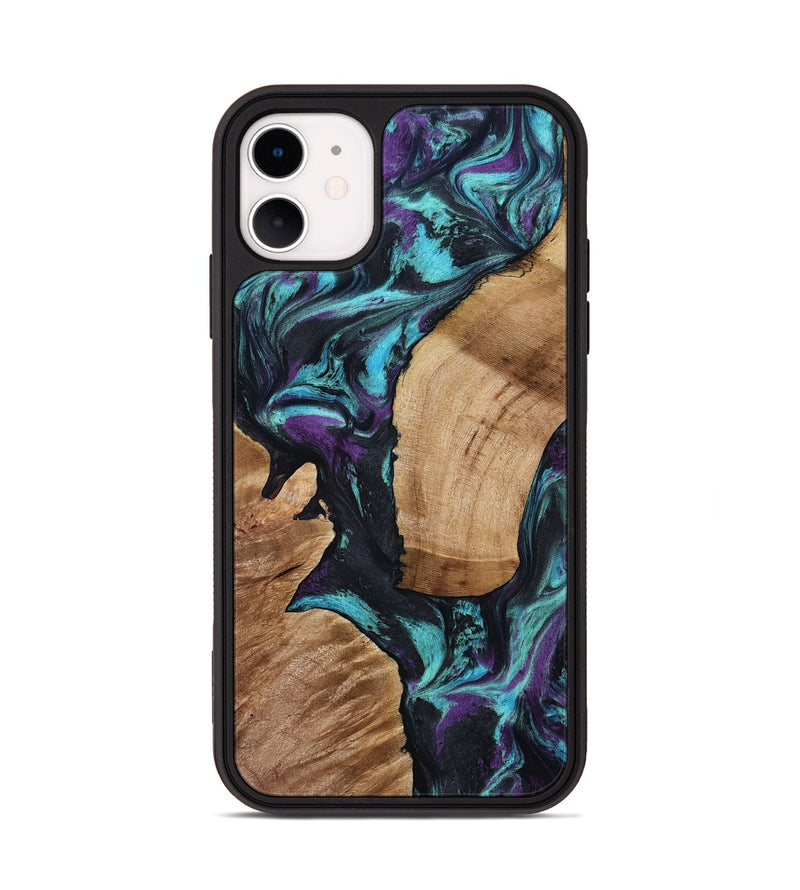iPhone 11 Wood Phone Case - Sloan (Purple, 801417)