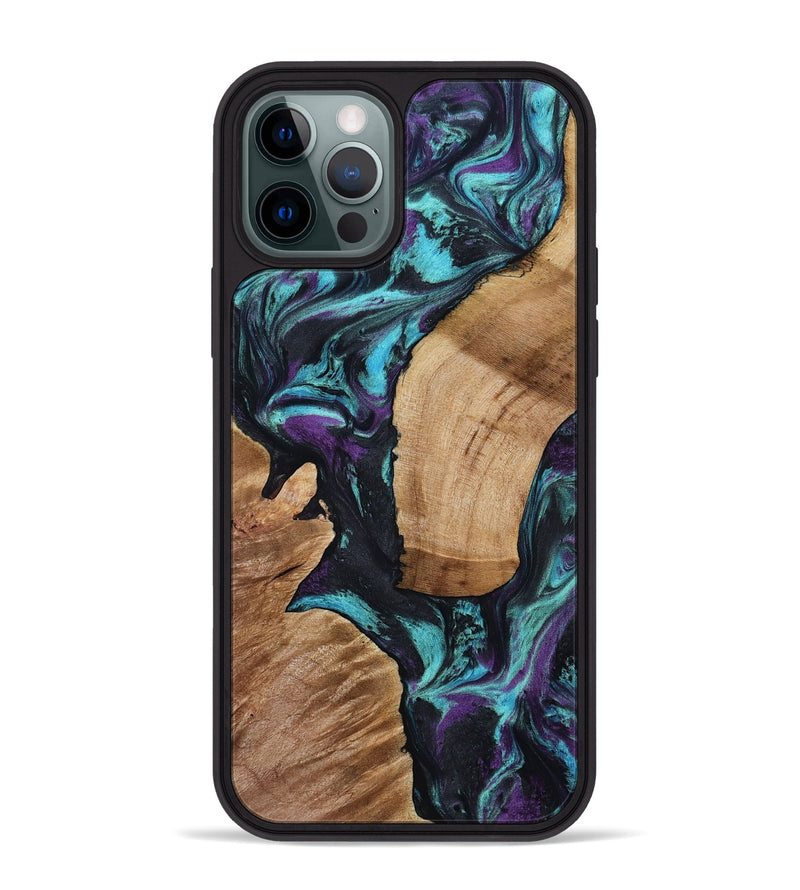 iPhone 12 Pro Max Wood Phone Case - Sloan (Purple, 801417)