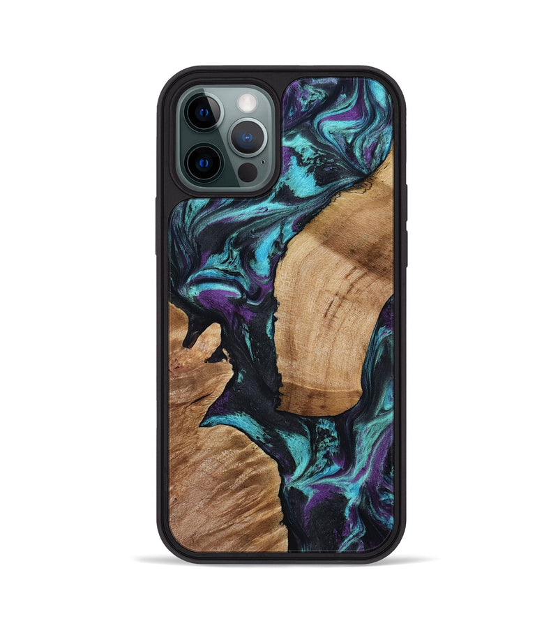 iPhone 12 Pro Wood Phone Case - Sloan (Purple, 801417)