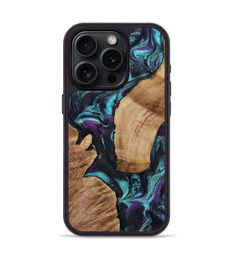 iPhone 15 Pro Wood Phone Case - Sloan (Purple, 801417)