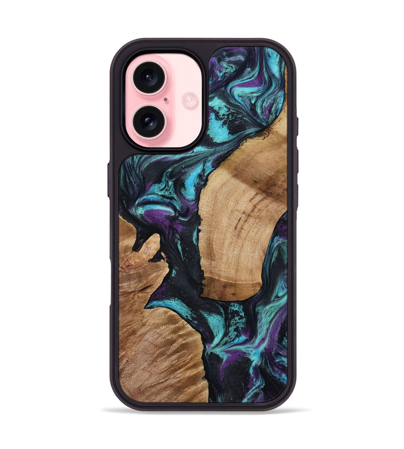 iPhone 16 Wood Phone Case - Sloan (Purple, 801417)