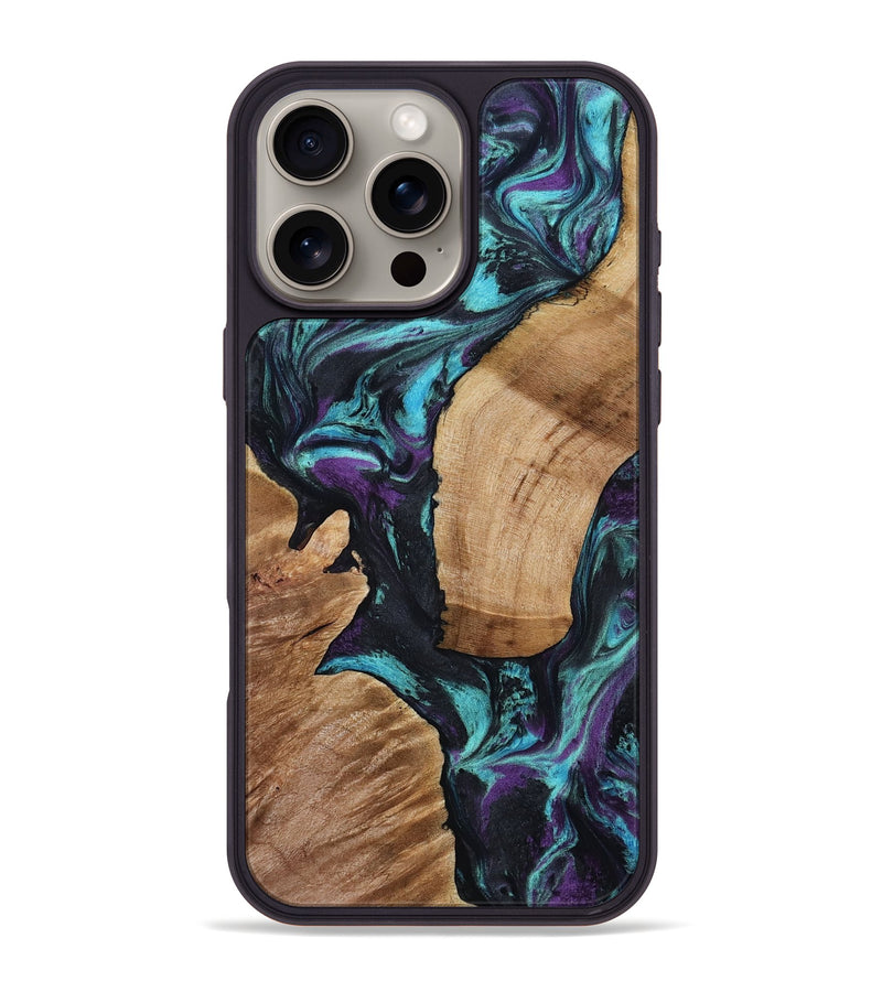 iPhone 16 Pro Max Wood Phone Case - Sloan (Purple, 801417)