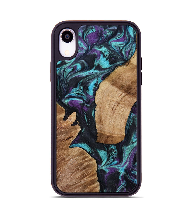 iPhone Xr Wood Phone Case - Sloan (Purple, 801417)