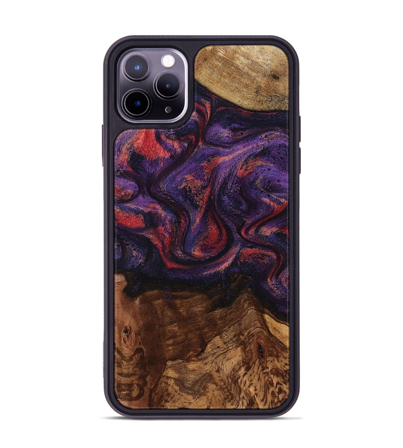 iPhone 11 Pro Max Wood Phone Case - Pattie (Purple, 801418)