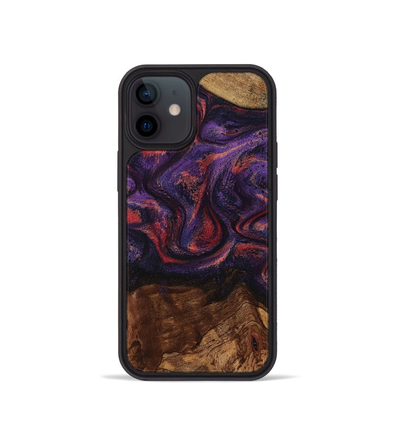 iPhone 12 mini Wood Phone Case - Pattie (Purple, 801418)