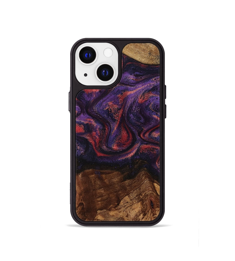 iPhone 13 mini Wood Phone Case - Pattie (Purple, 801418)