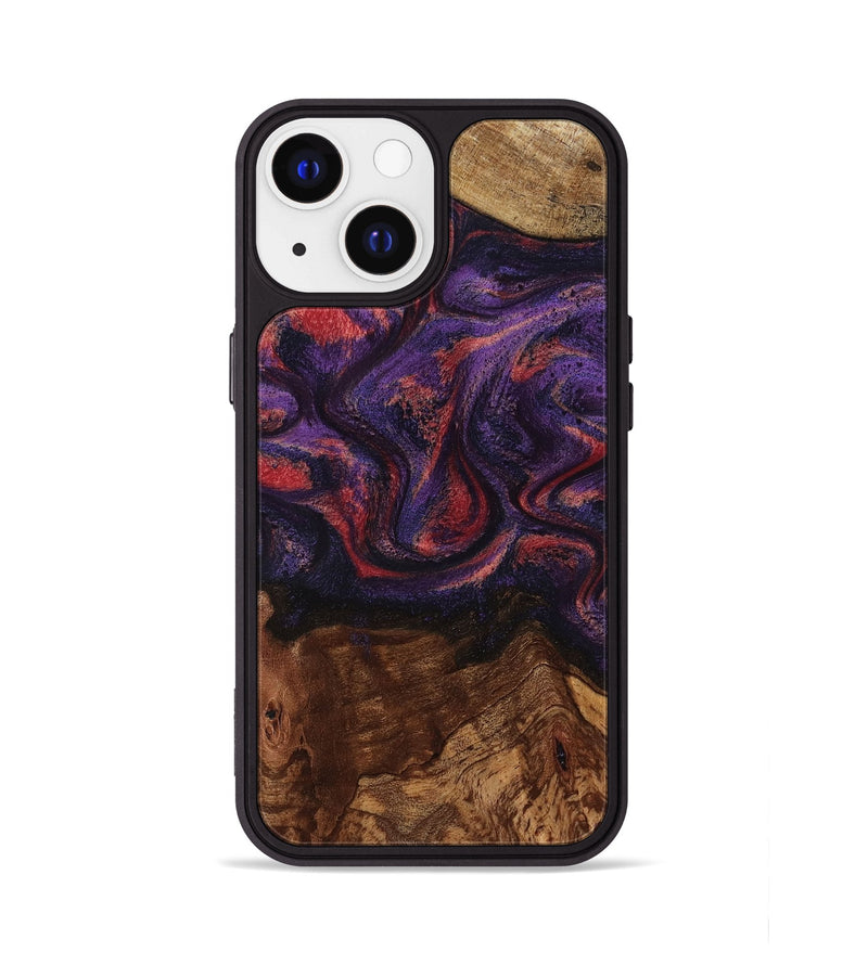 iPhone 13 Wood Phone Case - Pattie (Purple, 801418)