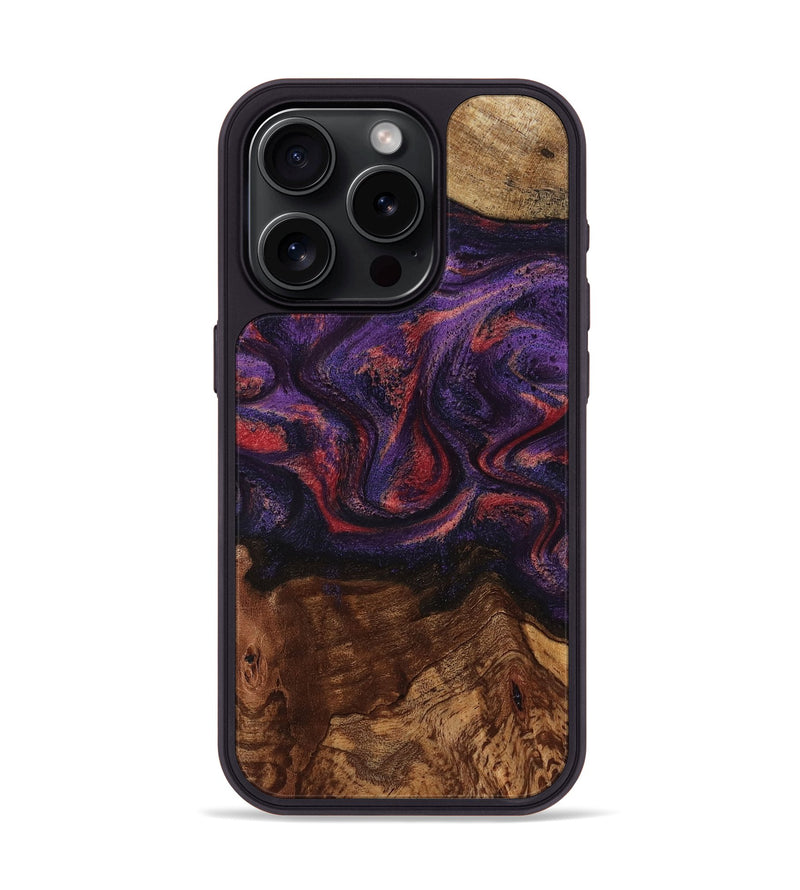 iPhone 15 Pro Wood Phone Case - Pattie (Purple, 801418)