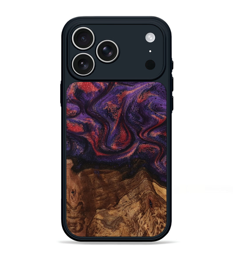 iPhone 17 Pro Max Wood Phone Case - Pattie (Purple, 801418)