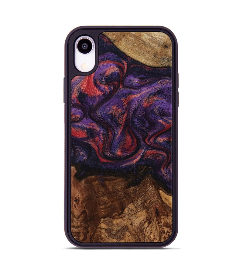 iPhone Xr Wood Phone Case - Pattie (Purple, 801418)