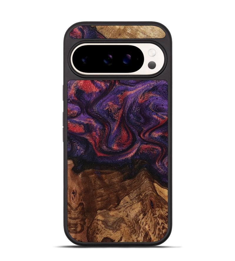 Pixel 9 Pro Wood Phone Case - Pattie (Purple, 801418)
