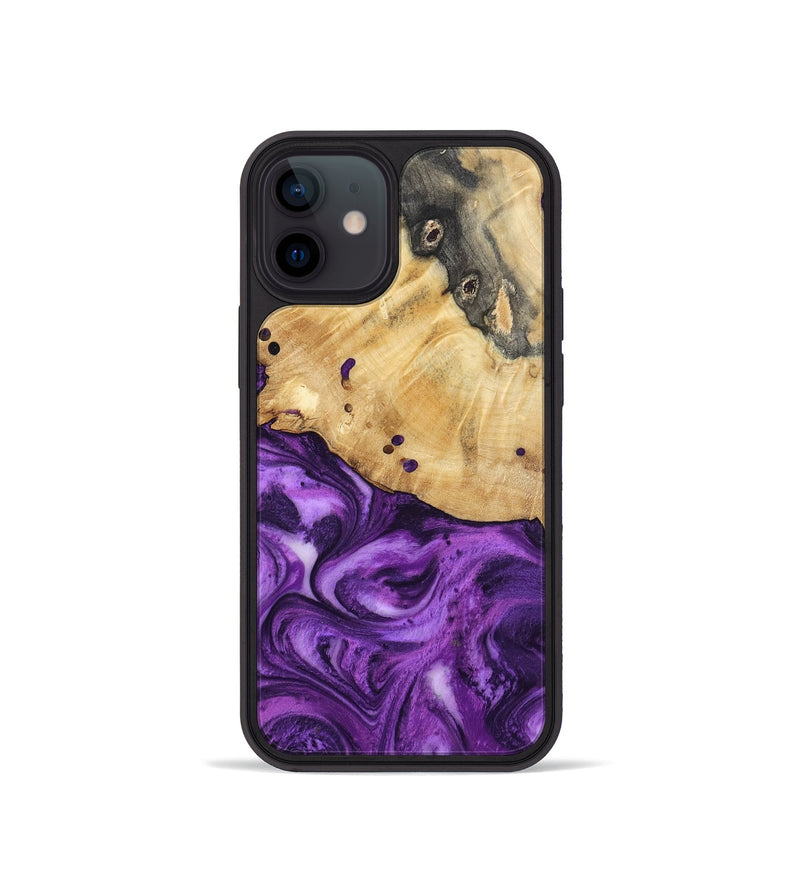 iPhone 12 mini Wood Phone Case - Remy (Purple, 801419)