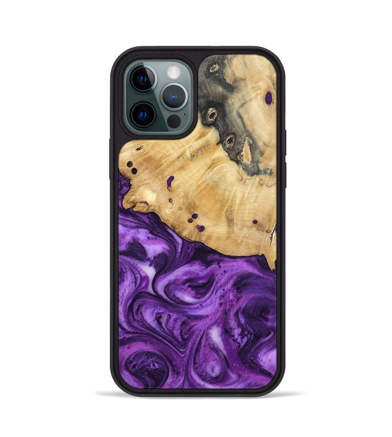 iPhone 12 Pro Wood Phone Case - Remy (Purple, 801419)