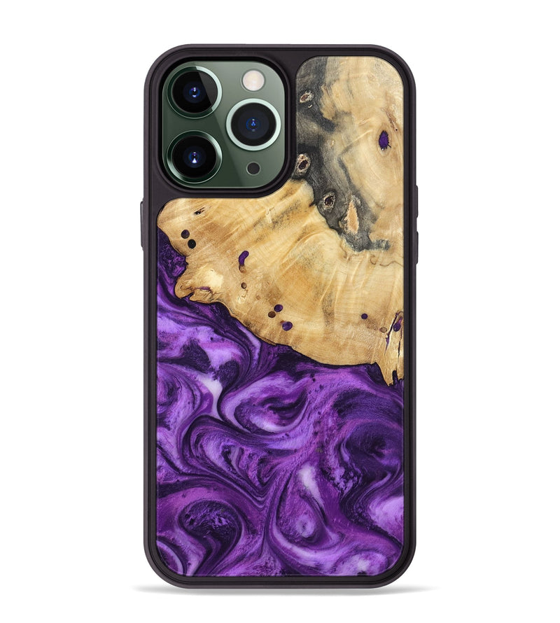 iPhone 13 Pro Max Wood Phone Case - Remy (Purple, 801419)