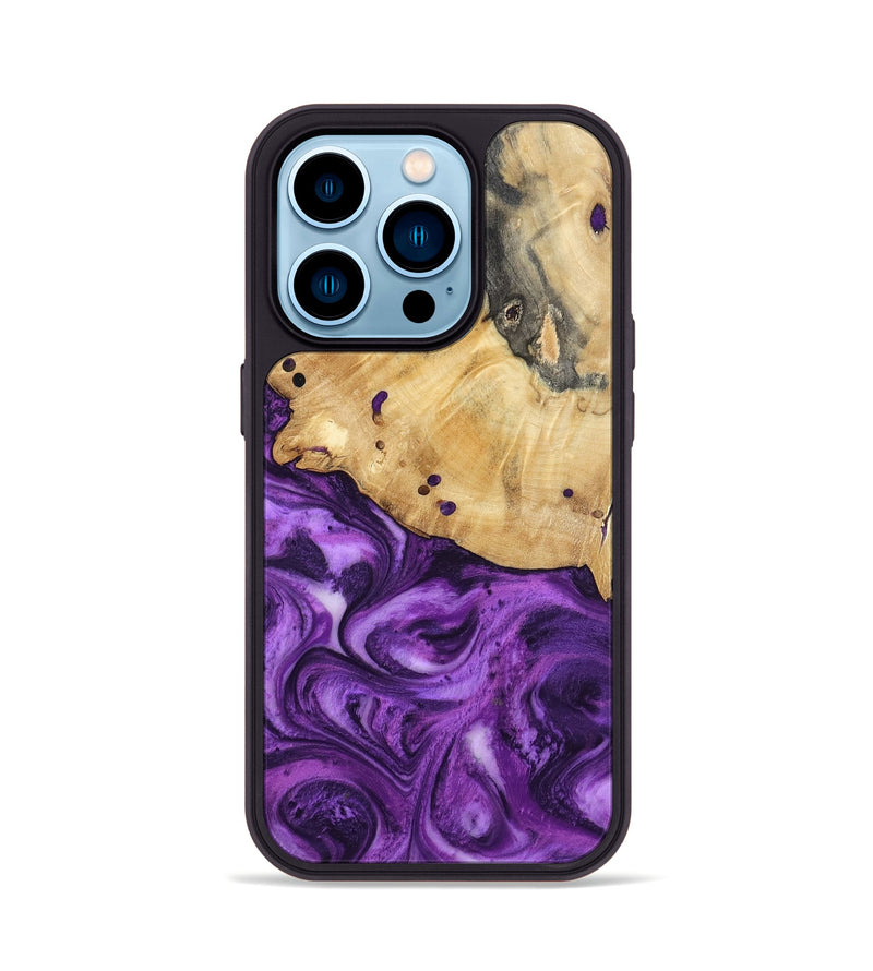 iPhone 14 Pro Wood Phone Case - Remy (Purple, 801419)