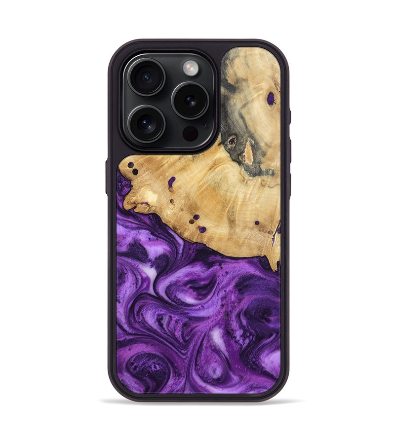 iPhone 15 Pro Wood Phone Case - Remy (Purple, 801419)