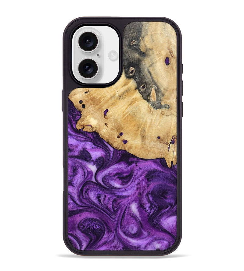 iPhone 16 Plus Wood Phone Case - Remy (Purple, 801419)