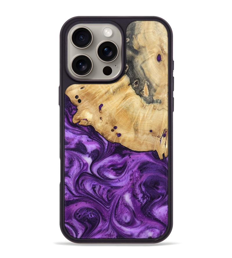 iPhone 16 Pro Max Wood Phone Case - Remy (Purple, 801419)