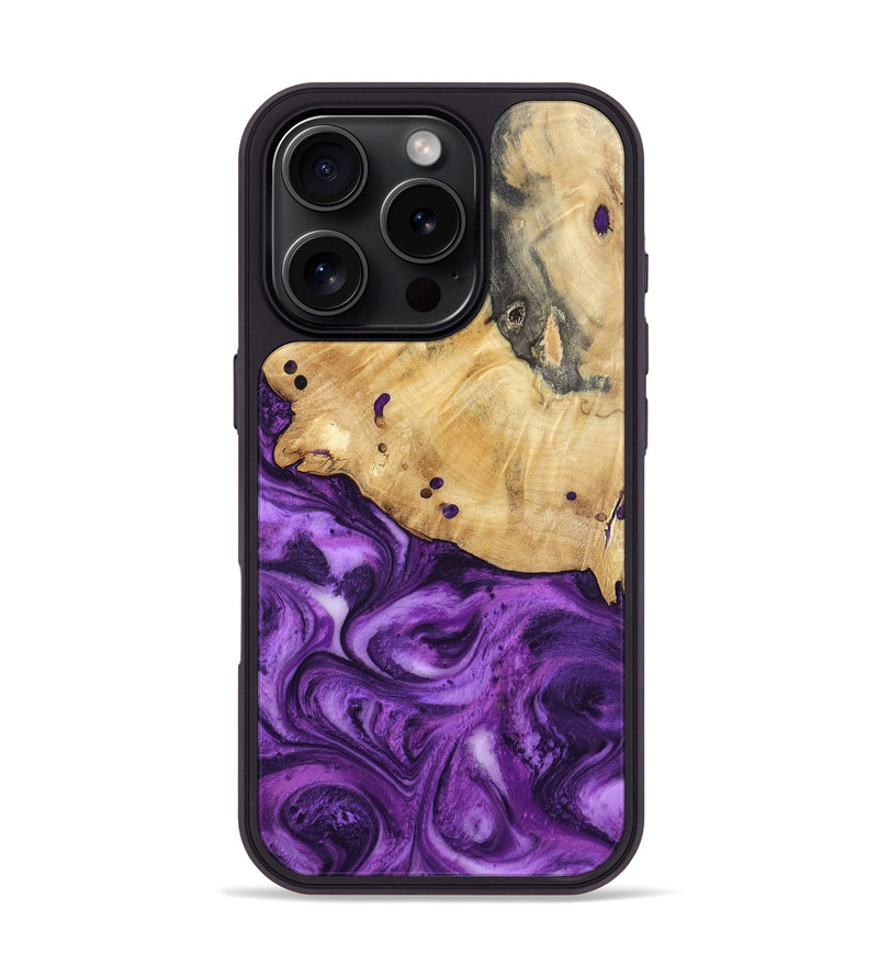 iPhone 16 Pro Wood Phone Case - Remy (Purple, 801419)