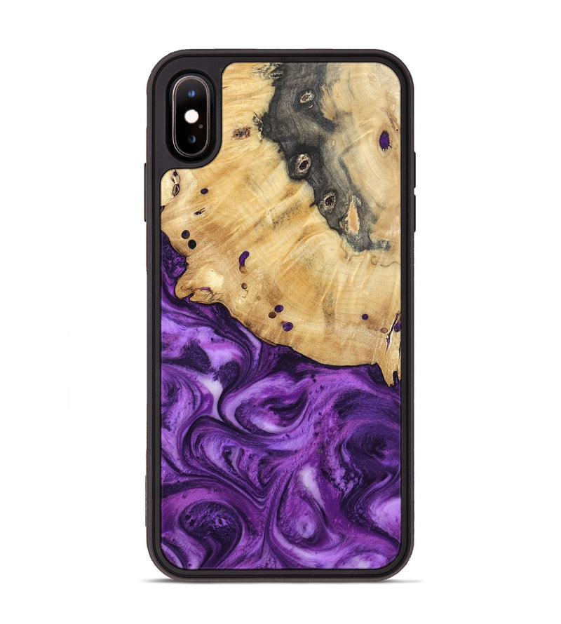 iPhone Xs Max Wood Phone Case - Remy (Purple, 801419)