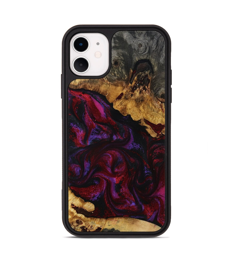 iPhone 11 Wood Phone Case - Kaycee (Red, 801420)