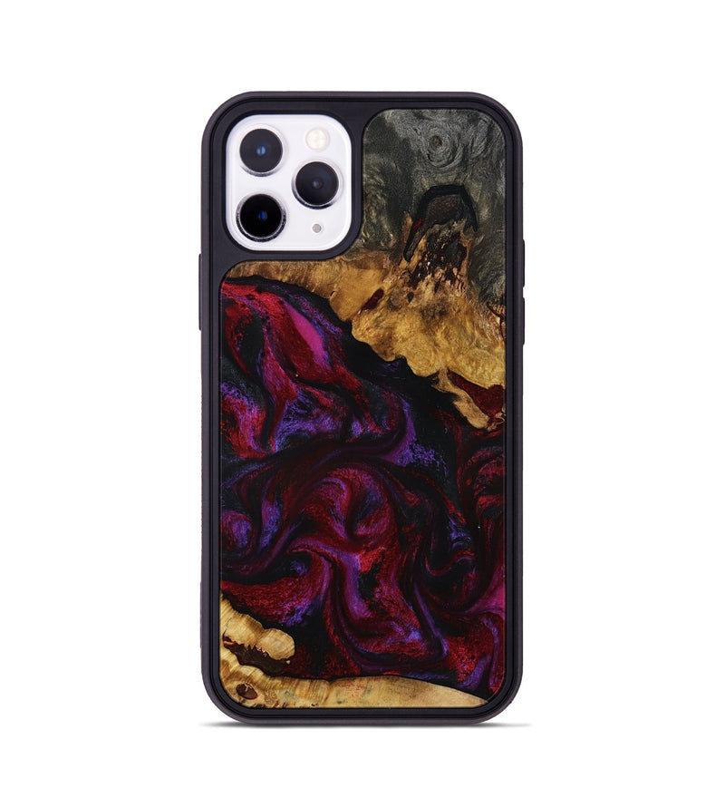 iPhone 11 Pro Wood Phone Case - Kaycee (Red, 801420)