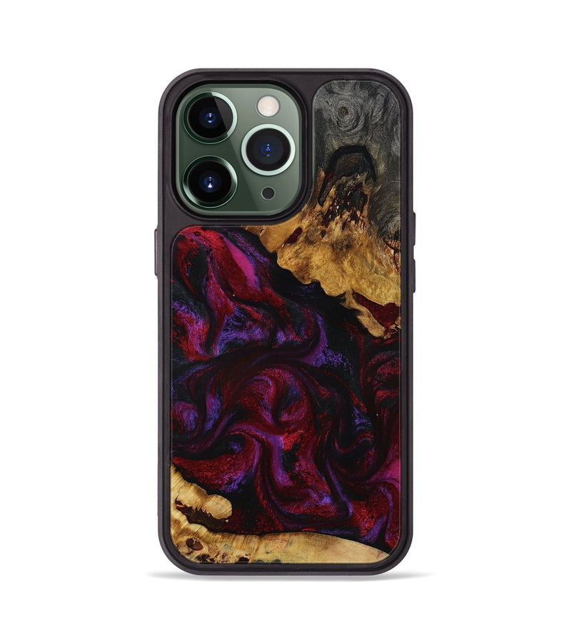 iPhone 13 Pro Wood Phone Case - Kaycee (Red, 801420)