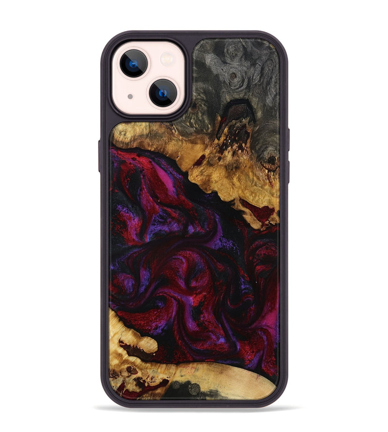 iPhone 14 Plus Wood Phone Case - Kaycee (Red, 801420)