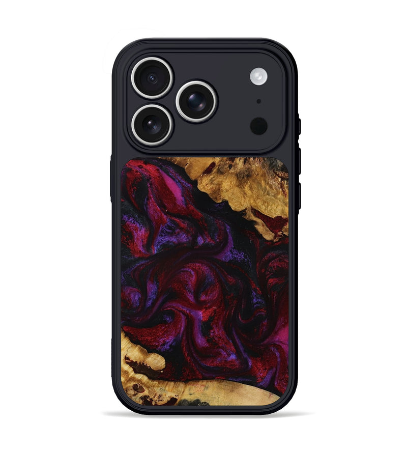 iPhone 17 Pro Wood Phone Case - Kaycee (Red, 801420)