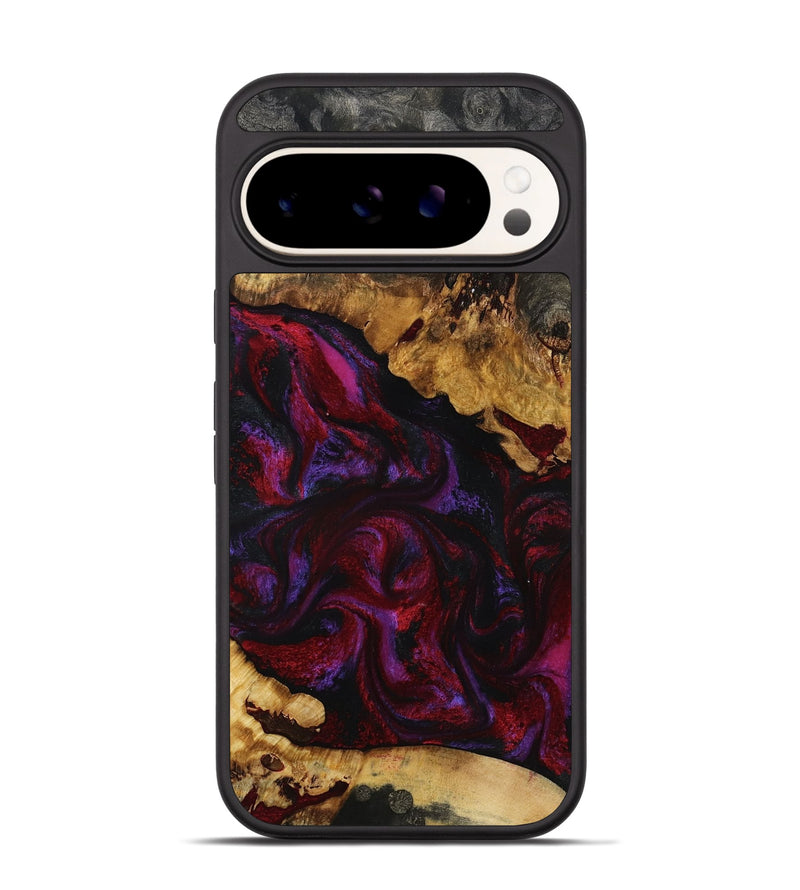 Pixel 9 Wood Phone Case - Kaycee (Red, 801420)