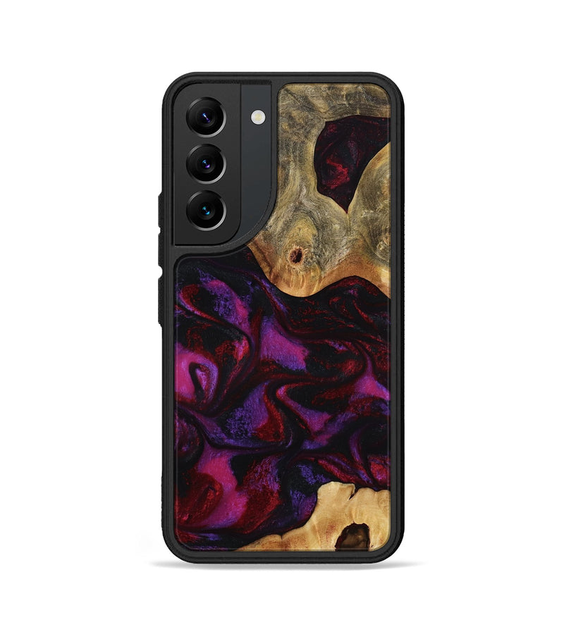 Galaxy S22 Wood Phone Case - Jayden (Red, 801421)