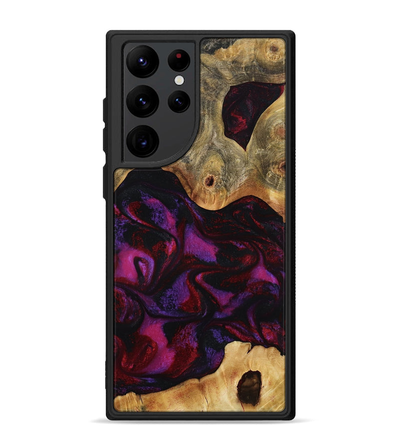 Galaxy S22 Ultra Wood Phone Case - Jayden (Red, 801421)