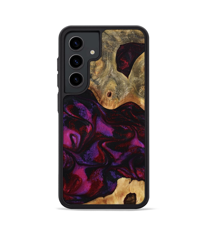 Galaxy S24 Wood Phone Case - Jayden (Red, 801421)