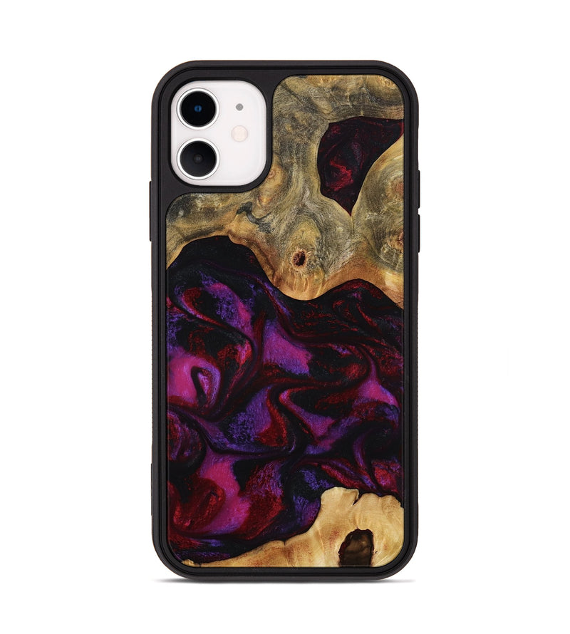 iPhone 11 Wood Phone Case - Jayden (Red, 801421)
