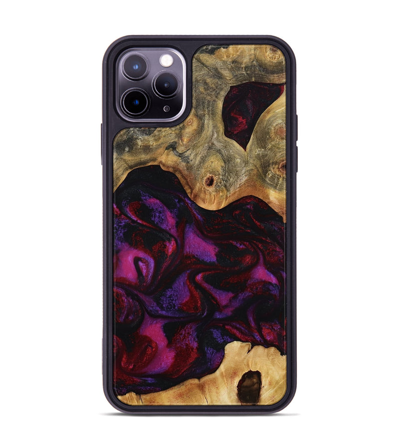 iPhone 11 Pro Max Wood Phone Case - Jayden (Red, 801421)