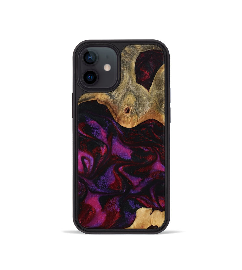 iPhone 12 mini Wood Phone Case - Jayden (Red, 801421)