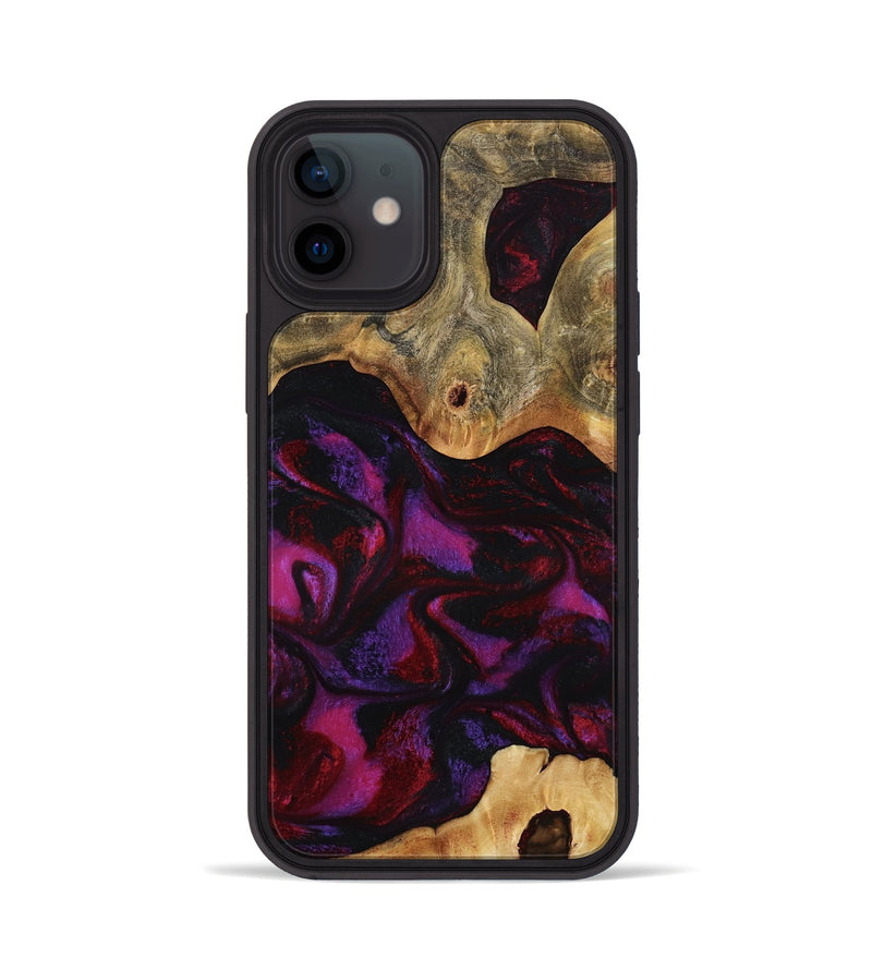 iPhone 12 Wood Phone Case - Jayden (Red, 801421)