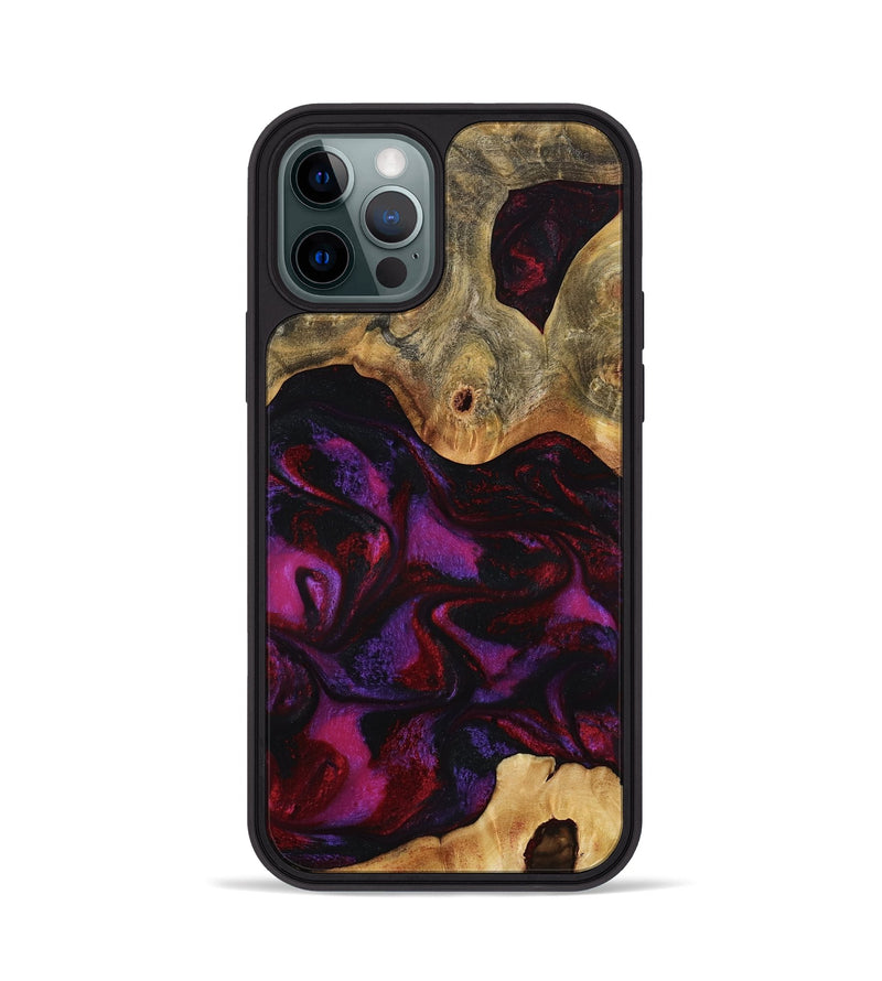 iPhone 12 Pro Wood Phone Case - Jayden (Red, 801421)