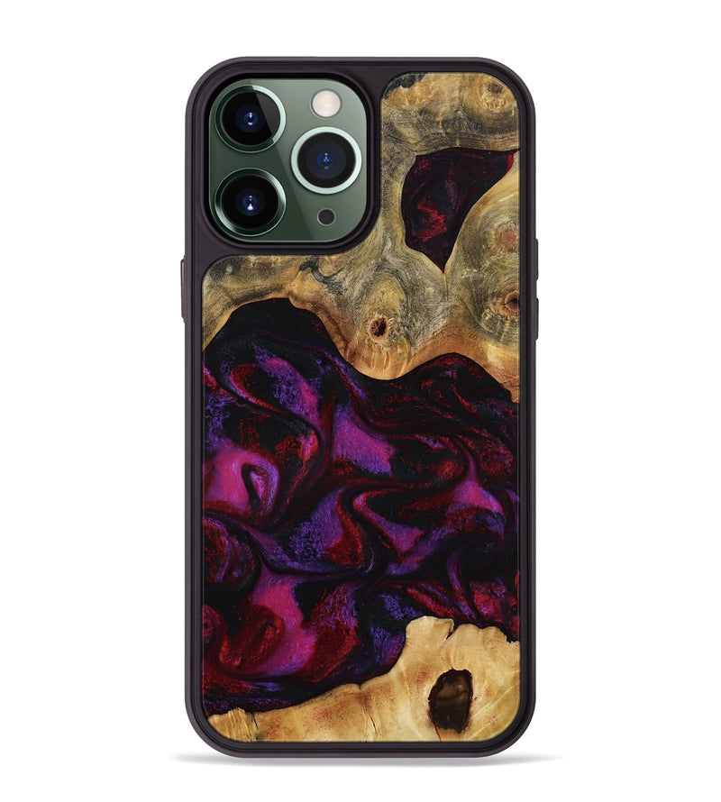 iPhone 13 Pro Max Wood Phone Case - Jayden (Red, 801421)