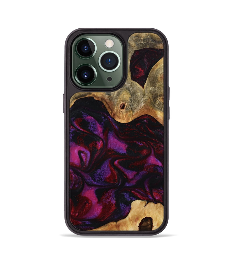 iPhone 13 Pro Wood Phone Case - Jayden (Red, 801421)