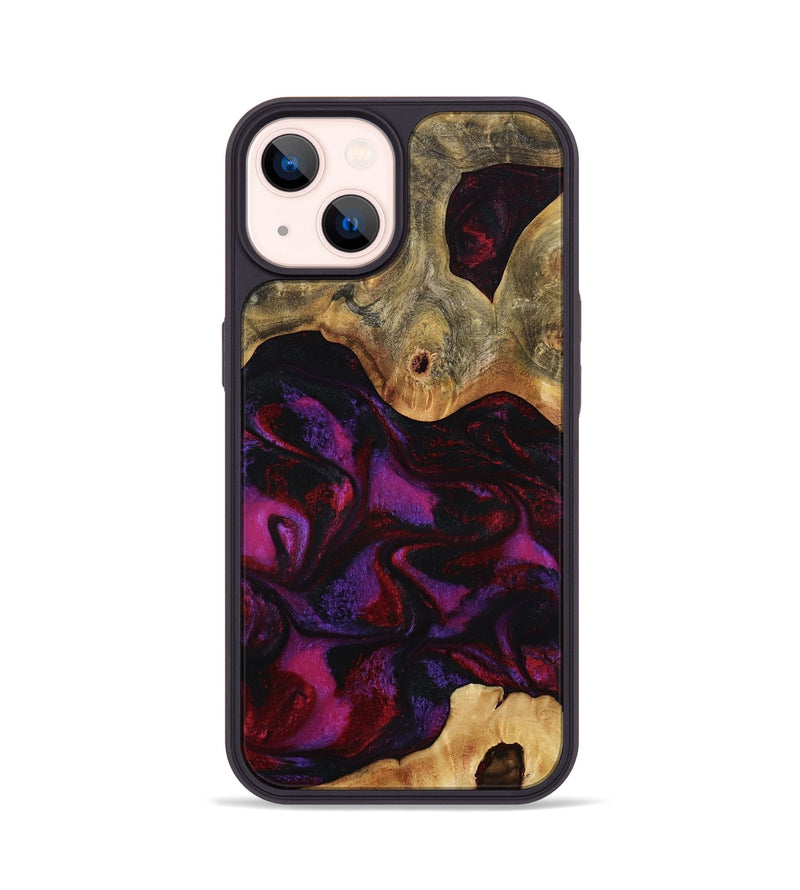 iPhone 14 Wood Phone Case - Jayden (Red, 801421)