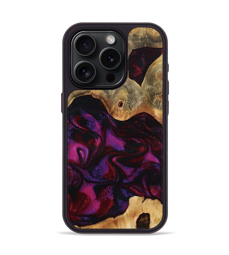 iPhone 15 Pro Wood Phone Case - Jayden (Red, 801421)