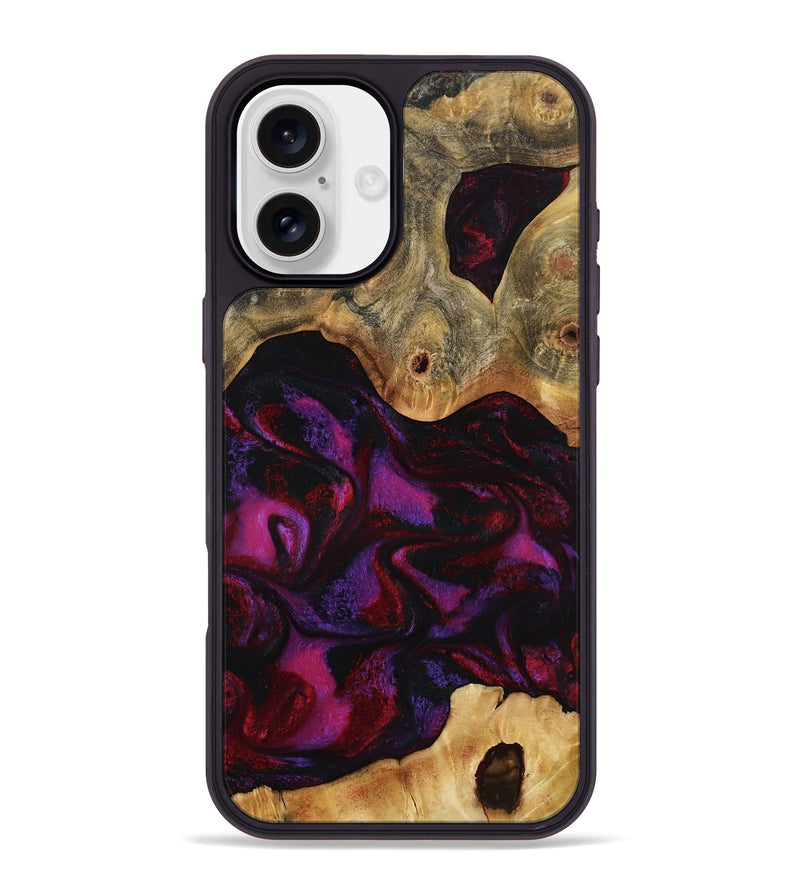 iPhone 16 Plus Wood Phone Case - Jayden (Red, 801421)