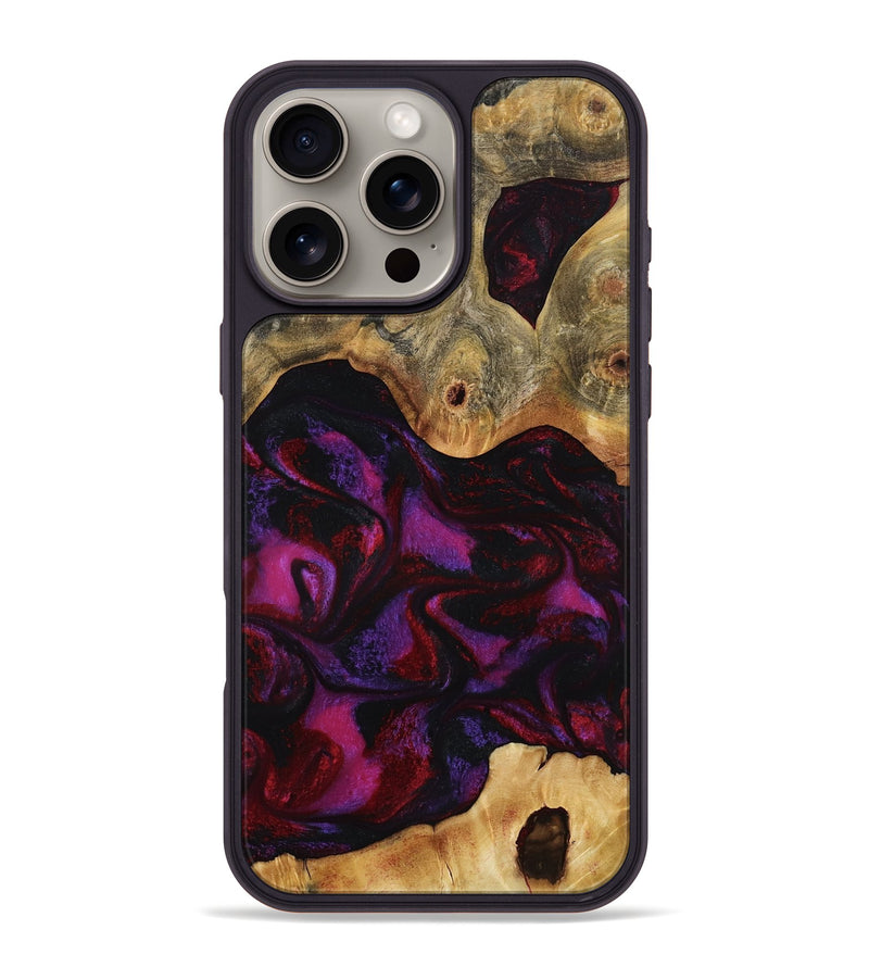 iPhone 16 Pro Max Wood Phone Case - Jayden (Red, 801421)