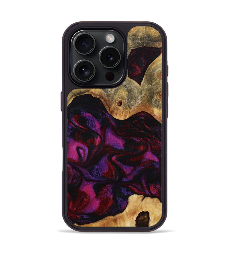 iPhone 16 Pro Wood Phone Case - Jayden (Red, 801421)