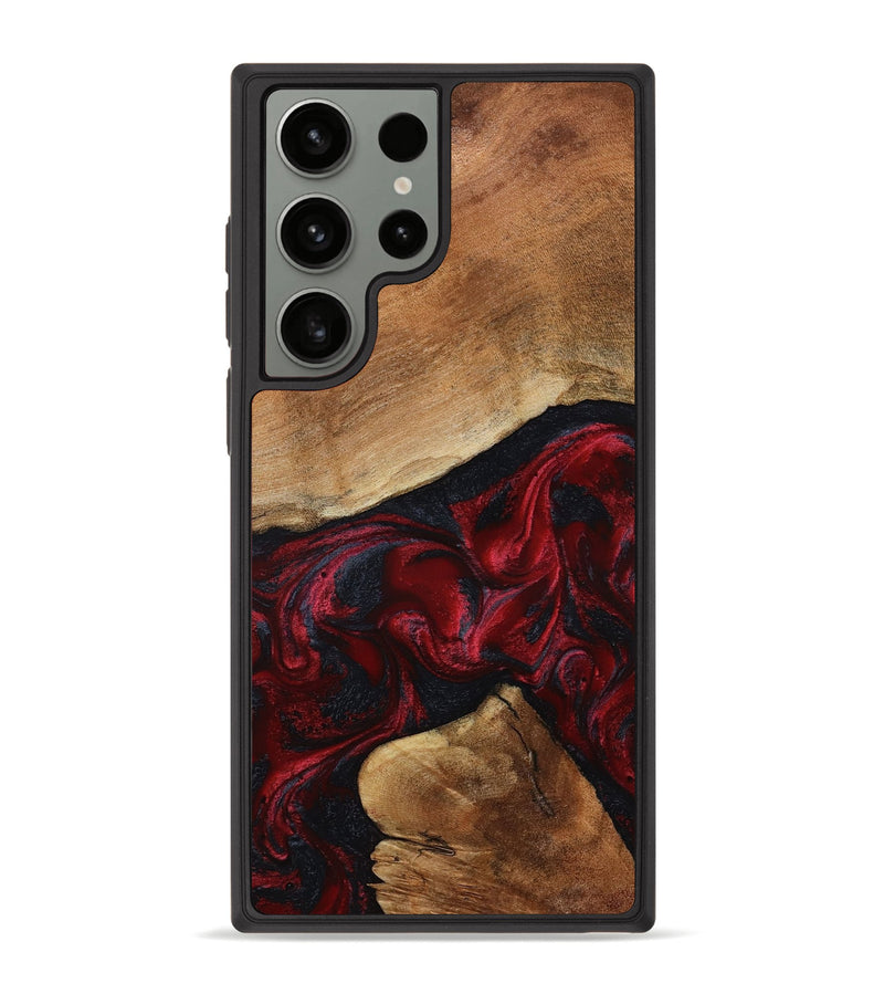 Galaxy S23 Ultra Wood Phone Case - Donny (Red, 801422)